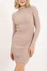 Womens Lightweight Knitted Pattern Detail Dress MEWKND491