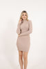 Womens Lightweight Knitted Pattern Detail Dress MEWKND491