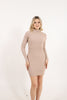 Womens Lightweight Knitted Pattern Detail Dress MEWKND491