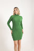 Womens Lightweight Knitted Pattern Detail Dress MEWKND493