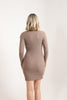 Womens Lightweight Knitted Pattern Detail Dress MEWKND498