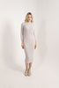 Womens Lightweight Knitted Pattern Detail Dress MEWKND502