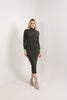 Womens Lightweight Knitted Pattern Detail Dress MEWKND505