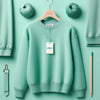 Womens Memnu Cotton Fleece CORE Sweatshirt - Mint Green