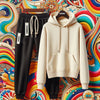 Womens 2 Piece CORE Winter Hooded Co Ord Set MWCWHS2 - Cream Black