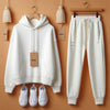 Womens 2 Piece CORE Winter Hooded Co Ord Set MWCWHS1 - White