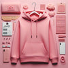 Womens Memnu Cotton Fleece Pullover CORE Hoodie - Pink