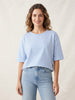 Women's Oversized Striped Detail Cotton T-Shirt MEPST589
