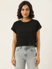 Women's Oversized Striped Detail Cotton T-Shirt MEPST595