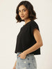 Women's Oversized Striped Detail Cotton T-Shirt MEPST595