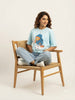 Women's Oversized Striped Detail Cotton T-Shirt MEPST606