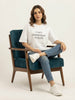 Women's Oversized Striped Detail Cotton T-Shirt MEPST609