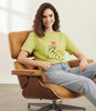 Women's Oversized Striped Detail Cotton T-Shirt MEPST593