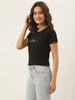 Women's Oversized Striped Detail Cotton T-Shirt MEPST599