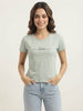 Women's Oversized Striped Detail Cotton T-Shirt MEPST600