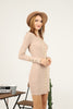 Women's Button Knit Detail Dress - MWSD131