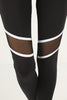 Women's Mesh Panel Detail Active Wear Leggings - WAL131