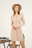 Women's Button Knit Detail Dress - MWSD131