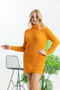 Womens Knitted High Neck Detail Dress MEWKND413