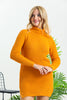 Womens Knitted High Neck Detail Dress MEWKND413