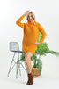 Womens Knitted High Neck Detail Dress MEWKND413