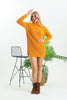 Womens Knitted High Neck Detail Dress MEWKND413