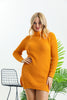 Womens Knitted High Neck Detail Dress MEWKND413