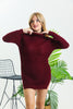 Womens Knitted High Neck Detail Dress MEWKND415