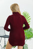 Womens Knitted High Neck Detail Dress MEWKND415