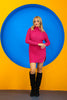 Womens Knitted High Neck Detail Dress MEWKND417