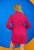 Womens Knitted High Neck Detail Dress MEWKND417