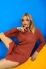 Womens Knitted High Neck Detail Dress MEWKND447