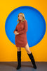 Womens Knitted High Neck Detail Dress MEWKND447