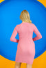 Womens Knitted Pattern Detail Dress MEWKND425
