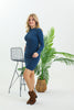 Womens Knitted Pattern Detail Dress MEWKND426