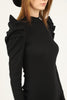 Women's Statement Sleeve Knit Detail Dress - MWSD126