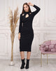 Womens Knitted Bead Detail Dress MEWKND366