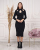 Womens Knitted Bead Detail Dress MEWKND366