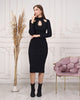 Womens Knitted Bead Detail Dress MEWKND366