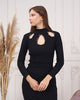 Womens Knitted Bead Detail Dress MEWKND366