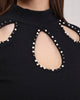 Womens Knitted Bead Detail Dress MEWKND366