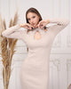 Womens Knitted Bead Detail Dress MEWKND367