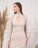 Womens Knitted Bead Detail Dress MEWKND367