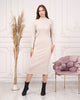 Womens Knitted Mock Neck Detail Dress MEWKND409