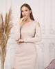 Womens Knitted Cut Sleeve Detail Dress MEWKND382