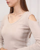 Womens Knitted Cut Sleeve Detail Dress MEWKND382