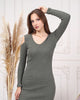 Womens Knitted Cut Sleeve Detail Dress MEWKND387