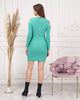 Womens Knitted Cut Sleeve Detail Dress MEWKND389