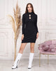 Womens Knitted Bead Detail Dress MEWKND390