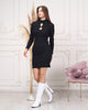 Womens Knitted Bead Detail Dress MEWKND390